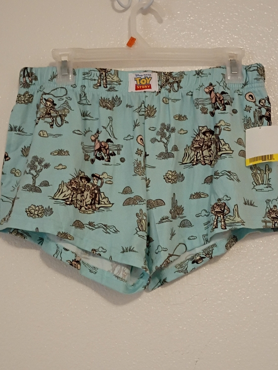 Disney Pants - Women’s Light Blue Printed Lounge Shorts